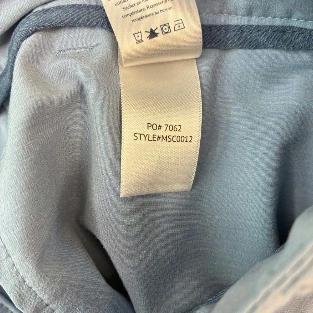Faherty All Day Shorts Mens 30 Blue Hybrid Quick Dry Stretch‎ performance